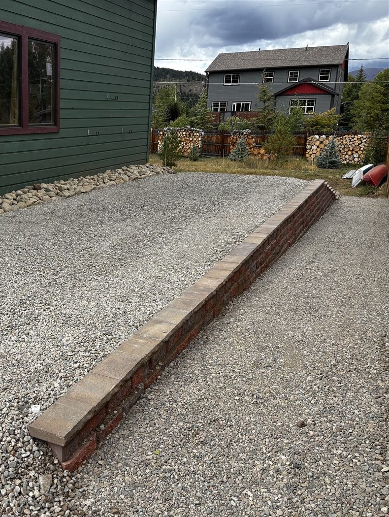 After landscaping work — Summit County, Colorado