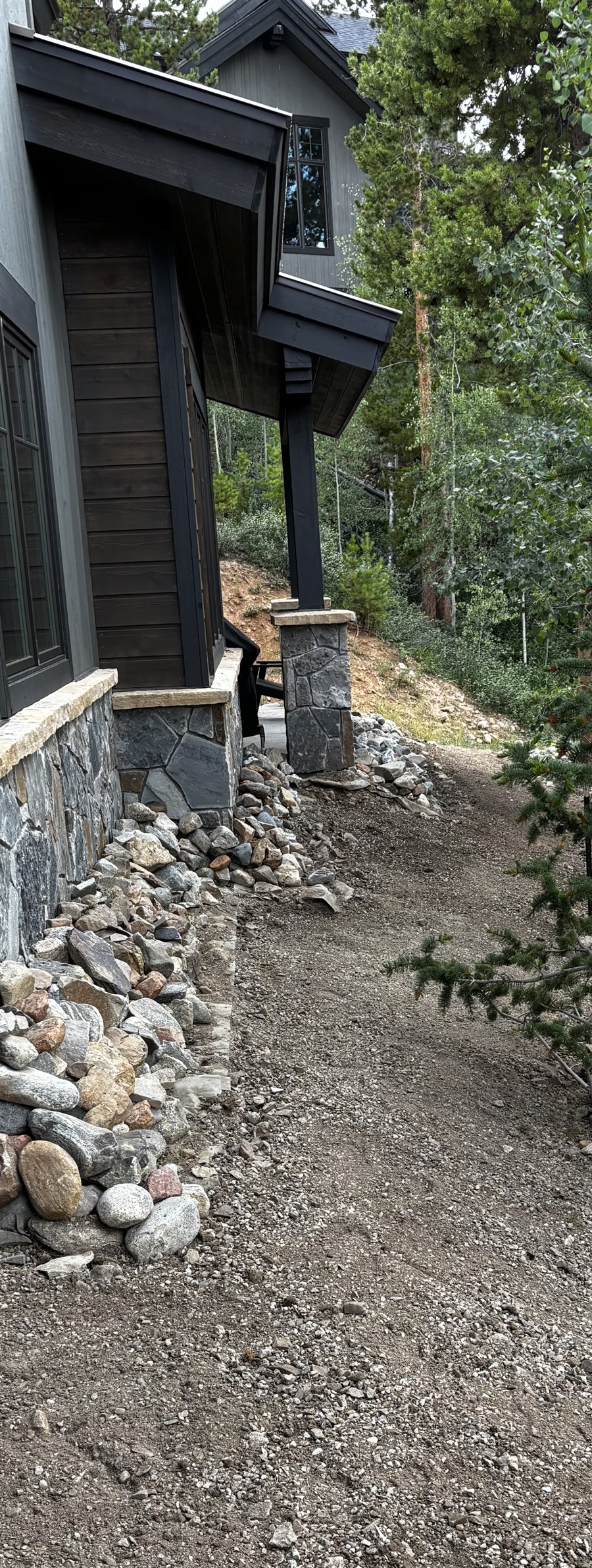 Before landscaping work — Summit County, Colorado
