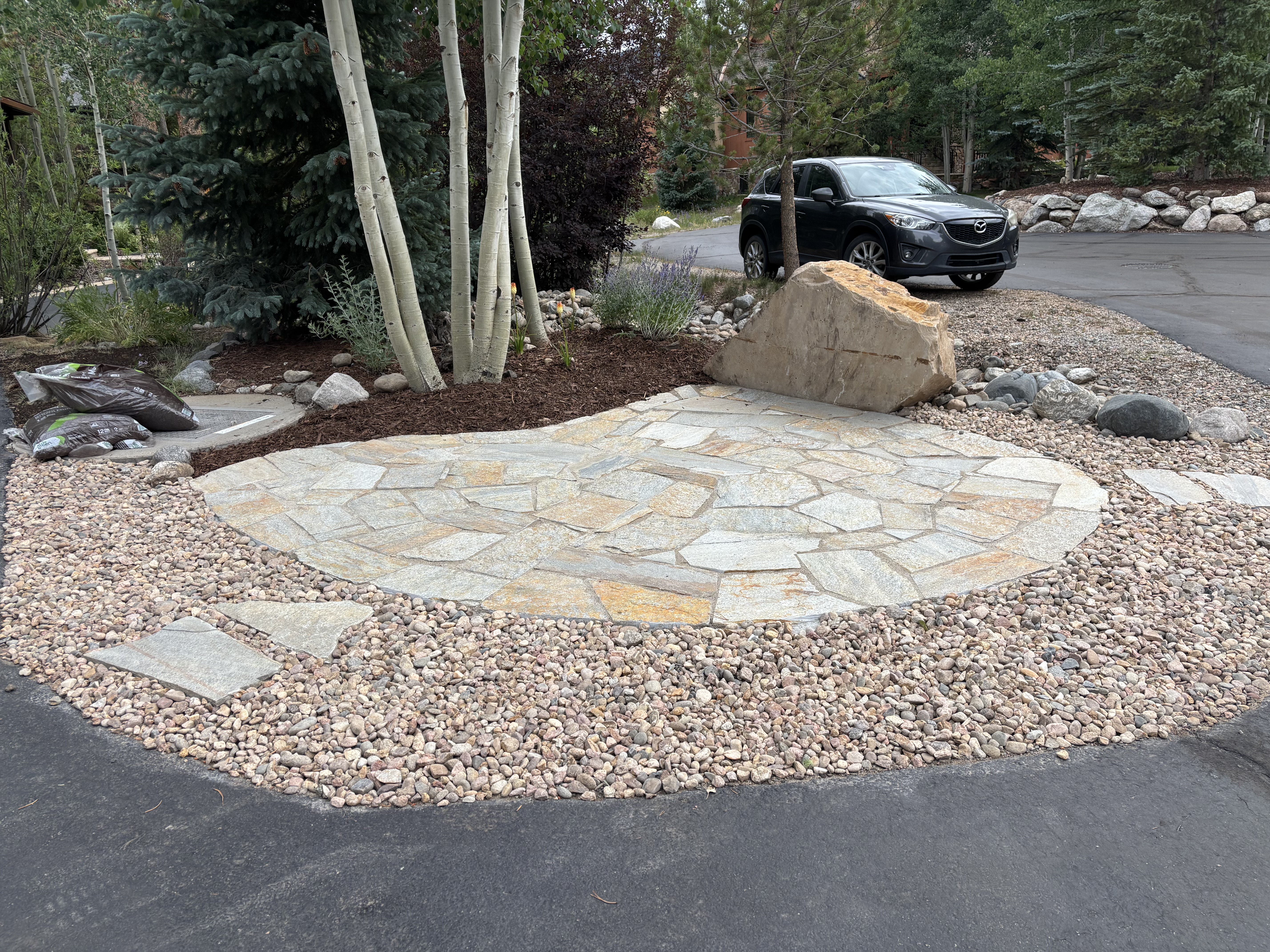 Hardscape patio and stonework in Summit County, Colorado